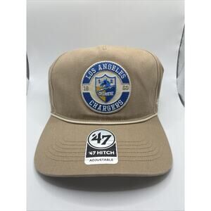 Los Angeles Chargers Sierra Patch ‘47 Khaki Hitch Adjustable Hat NEW